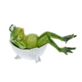 thumbnail image 1 of Matsuzay Figuritas de ranas de baño de animales artificiales, adorno multifuncional, regalos de cumpleaños de Navidad en miniatura simulados Decoración del hogar FR-69070 1 Matsuzay HA077476-01, 1 of 6