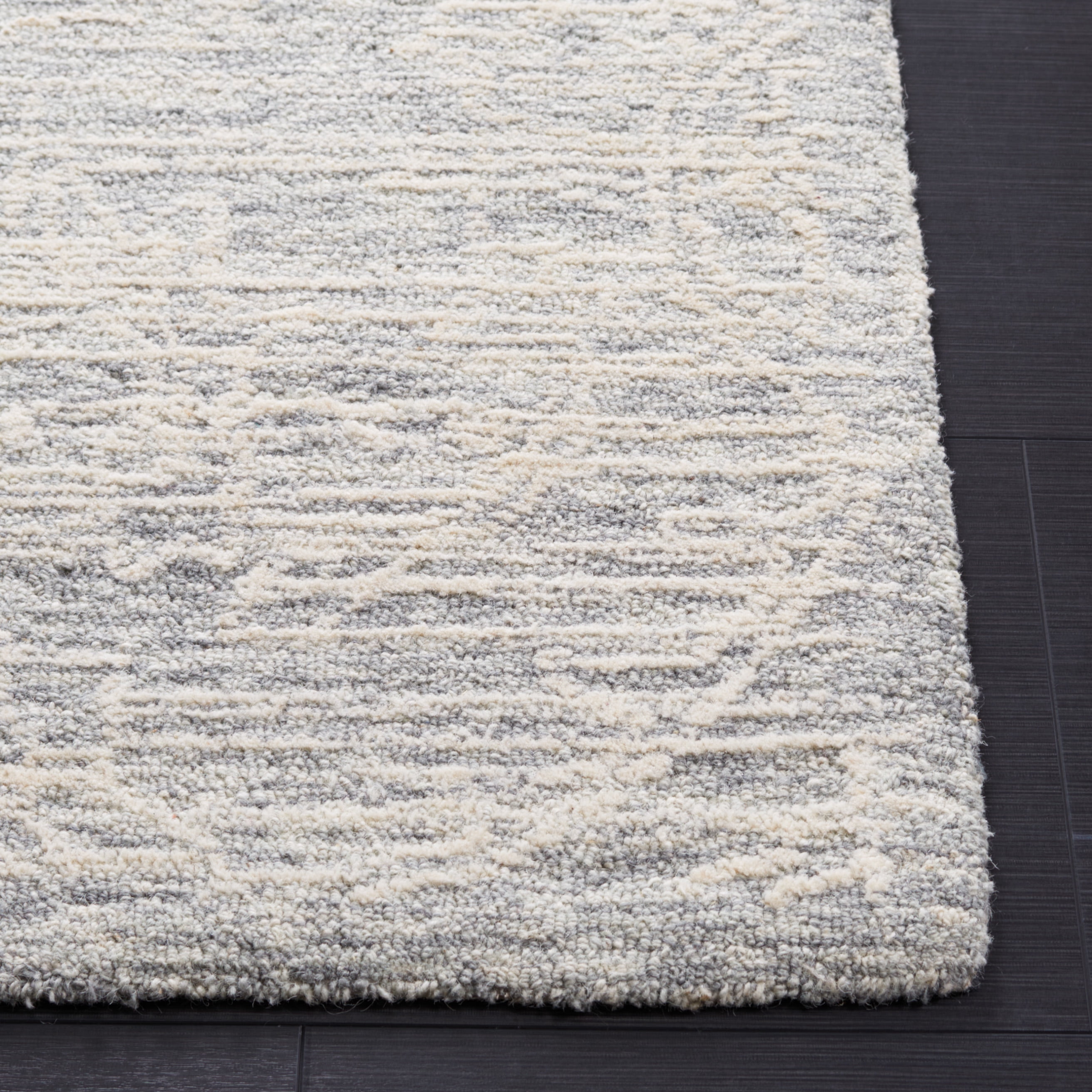 SAFAVIEH Roslyn Olivia Abstract Area Rug, Light Grey/Ivory, 8' x 10'
