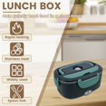 thumbnail image 2 of HLONK Electric Heated Food Box 100 W US Portable Electric Food Warmer Box with 2Pcs 1.5 L Stainless Steel Container Quick Heating Car Electric Food Warmer for Car Office Work, 2 of 10