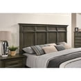 thumbnail image 7 of Gray Color Queen Size Bed Panel Style Headboard 1pc Bedframe Primary Bedroom Furniture Wooden, 7 of 7