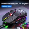 thumbnail image 5 of TNOBHG 6-button Gaming Mouse Usb Wired Mouse Seven-color Backlight Gaming Mouse 3200dpi Adjustable 6 Ergonomics Plug Play Laptop Mice Computer Accessories, 5 of 8