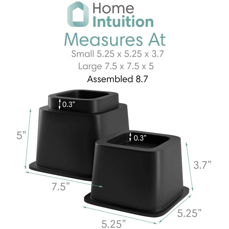 Adjustable Furniture Risers - 3, 5 and 8 Inch Heavy Duty Riser by