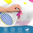 thumbnail image 5 of Yayeee Kitchen Curtains Tier Set of 2 Light Filtering 57"x24" Over Sink Window Panels, Yellow Retro Round, 5 of 7