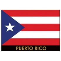 Puerto Rico Flag Caribbean Fridge Collector's Souvenir Magnet 2.5 inches X 3.5 inches