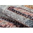 thumbnail image 4 of Kozieglowy Grey Medallion Polyester Area Rugs for Living Room Washable Rugs Boho Moroccan Area Rug Soft Geometric Bohemian Carpet Distressed Indoor Rug for Bedroom Dining Room Office Nonslip Rug, 4 of 9