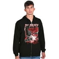 thumbnail image 4 of Kanji Street Fighter No Mercy Ryu Zip Hoodie Sweatshirt Men Brisco Brands S, 4 of 6