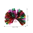 thumbnail image 2 of GOOHOCHY 2pcs Cheerleading Pom Poms With Handle Shiny Cheerleader Cheering Pom Poms Metallic Cheer Poms For Team Events Dance Cheering Enthusiasts, 2 of 7