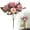 Light Pink, variant on 1Pc Fake Peony Flowers with Stems,5 Heads Real Look Silk Peonies Bouquet Bulk for Table Centerpieces Bridal Kitchen Decor,Scarlet