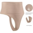 thumbnail image 4 of Women's Mid-Waist Seamless Tummy Control Thong Shapewear Panties Girdle Underwear, 4 of 6
