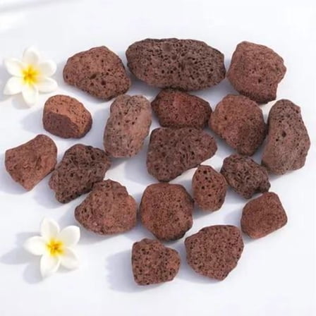 OUNONA Small Fish Tank Filter Volcanic Rock Dark Brown 1 Bag