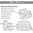 Rosnek 8Pieces Recliner Sofa Covers Stretch Reclining Couch Covers for
