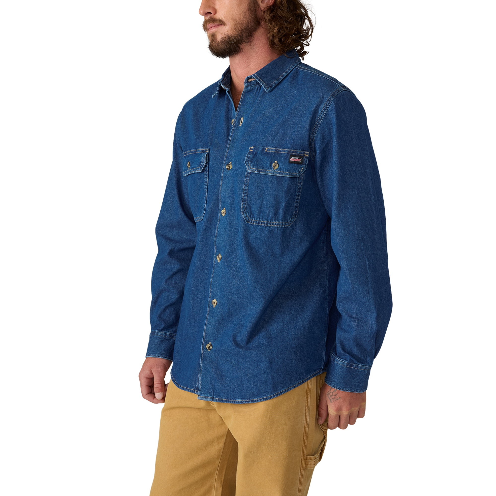 Genuine Dickies Long Sleeve Denim Shirt