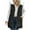#042-Black, variant on AUNVITO Warm Sleeveless Hooded Puffer Vest with Pockets for Women Winter Casual Outerwear
