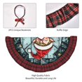 thumbnail image 4 of Halloween Christmas Tree Skirt - Merry Christmas No.217 30 Inches Plaid Trim Christmas Tree Skirt for Halloween Indoor Holiday Home Christmas Tree Decorations with Three Ribbons, 4 of 7