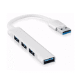 thumbnail image 1 of Adaptador Multipuerto Hub Delgado De 4 Puertos Usb 3.0 B Blanco, 1 of 5