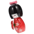 thumbnail image 5 of Myenne Delicate Kimono Puppet Traditional Japanese Style Wood Kimono Doll Adornment, 5 of 11
