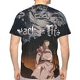 thumbnail image 7 of Attack On Titan Men's Short-Sleeve T-Shirt Summer Casual Tee Top Breathable Crewneck T-Shirt 3x-Large, 7 of 7