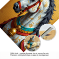 thumbnail image 4 of 1000 pieces of vertical paper jigsaw puzzle - magnificent and exquisite decorated white horse, with dimensions of 29.5 * 20 inches., 4 of 9