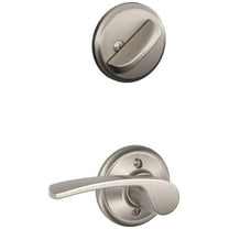 Schlage F59 MER 619 RH Merano Interior Right-Handed Lever with Deadbolt, Satin Nickel (Interior Half Only)