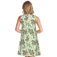 thumbnail image 2 of Bixox Green Snake Print Women's Sleeveless A-Line Dress with Pockets, Casual Knee-Length Tank Dress for Summer-XX-Large, 2 of 7
