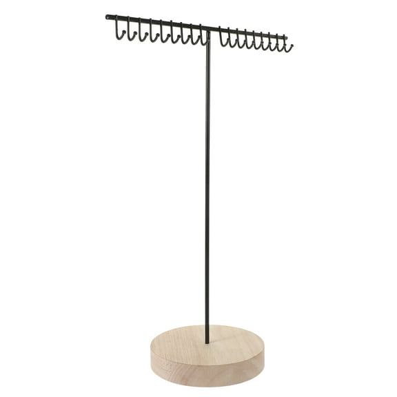 CRILSTYLEO 1Pack Necklace Organizer Stand Black 15.4X11.4X5.3In For Women