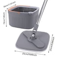 thumbnail image 2 of Trapeador giratorio 360, trapeador cuadrado, separación de agua, trapeador de piso automático de microfibra, 2 of 9