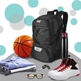 thumbnail image 2 of Mochila WOLT para baloncesto, fútbol y voleibol para todas las edades, color negro, 2 of 7