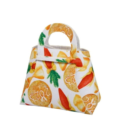 

QYY Easter Party Decorative Tote Bag Kids DIY Handmade Goodie Bag Bunny Chick Mini Tote Bag
