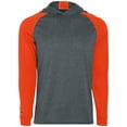 thumbnail image 3 of Holloway Sportswear L Echo Hoodie Graphite Heather/Orange 222539, 3 of 4
