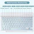 thumbnail image 5 of Detachable Wireless Keyboard Folio with Pencil Holder for 10.2" iPad 7th/8th/9th Gen, 10.5" iPad Air 3 / iPad Pro 10.5,Sky Blue, 5 of 7