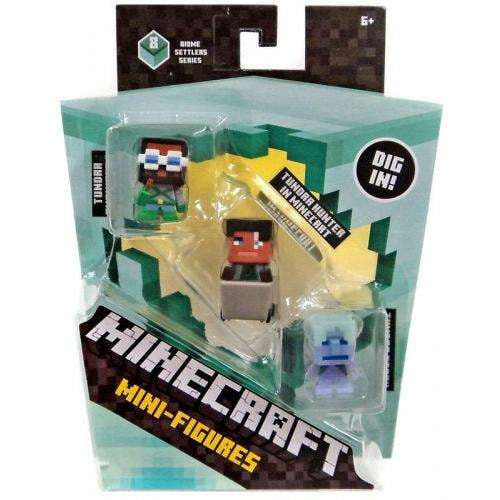 Minecraft Mini Figure Biome Settlers Series Tundra 3-Pack