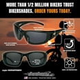 thumbnail image 4 of Bikershades Motorcycle Safety Sunglass Foam Padded Mens Windproof Dustproof Large Fit, 4 of 7