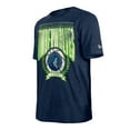 thumbnail image 2 of Men's New Era  Navy Minnesota Timberwolves Hardwood Classics Oversized Boxy Mineral Wash T-Shirt, 2 of 3