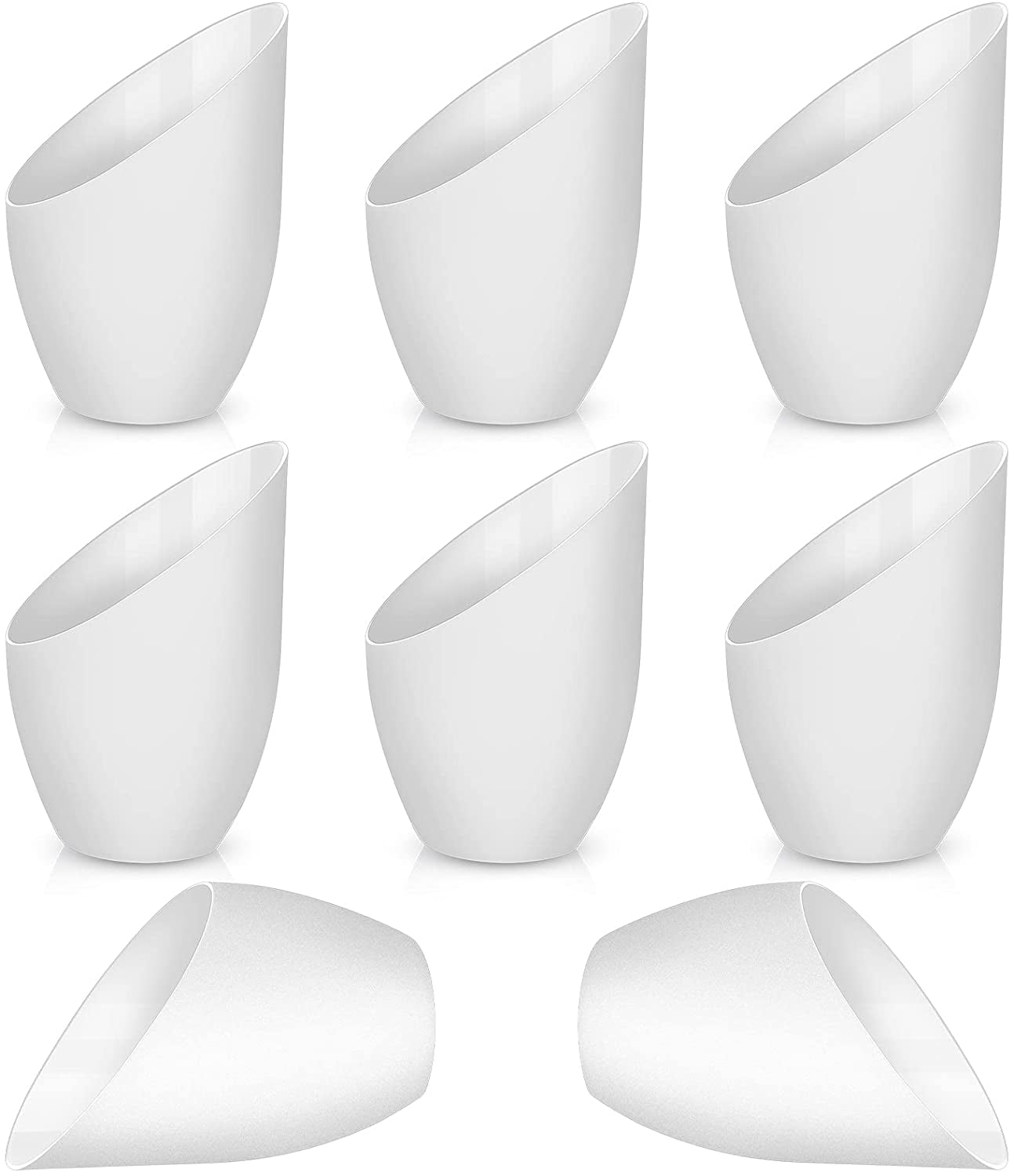 8 Pieces Plastic Lamp Shade Replacement White Lamp Shade 1.65 Inch