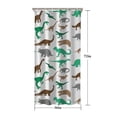 thumbnail image 5 of Colorful Dinosaurs Silhouettes Pattern Shower Curtain 36"x72" ,Bathroom Decorative Shower Curtains Set with 12 Hooks,Modern Waterproof Washable Shower Curtain, 5 of 6