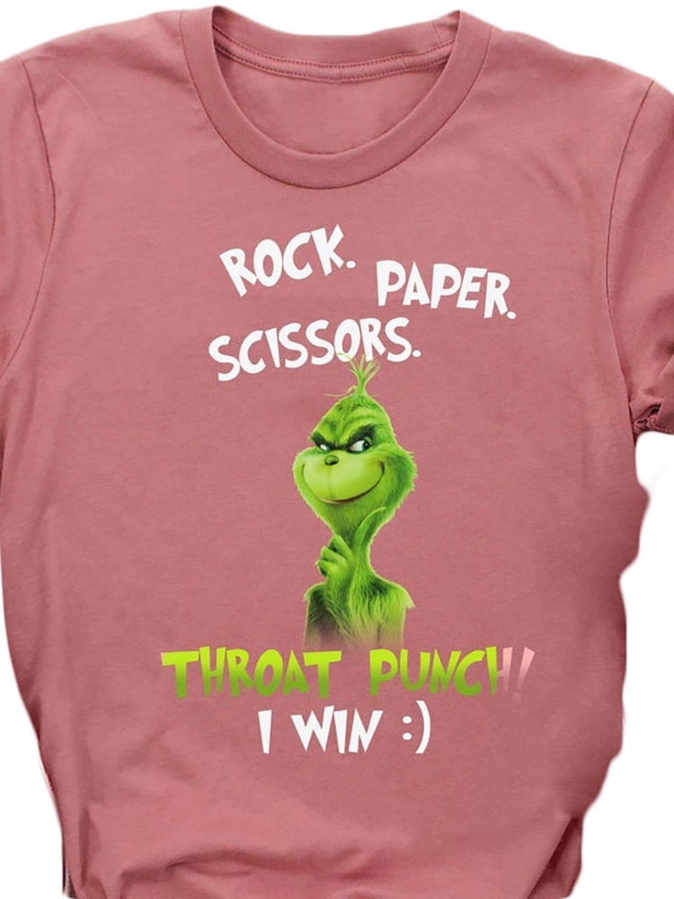 Women's Fashion Funny Grinch Print 