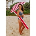 thumbnail image 3 of Oniva 5.5 Ft Portable Beach Umbrella with UPF 50 plus Sun Protection and Tilt Pole, Red Cabana Stripe, 3 of 11