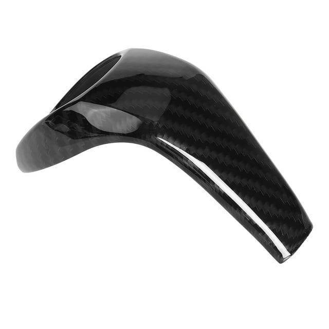 Knob Trim, Shifter Knob Protector Anti Aging Scratch Resistant Carbon Fibre Style ABS For Car