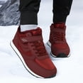 thumbnail image 4 of Men Fur Lined Outdoor Waterproof Work Shoes Hiking Winter Snow Boots Walking US, 4 of 6