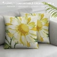 thumbnail image 3 of PHYHOO  Home Sweet Home Spring Summer Flowers Yellow Throw Pillow Covers,  Blue Cushion Case for Sofa Couch, 3 of 5