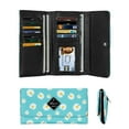 thumbnail image 1 of Women's Wallet - Slim Leather ID Credit Card Holder Long Wallet with 12 Card Slots Purse, 1 of 7