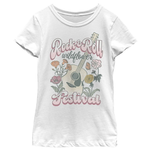 Girl's Lost Gods Rock And Roll Wildflower Fest  Graphic T-Shirt