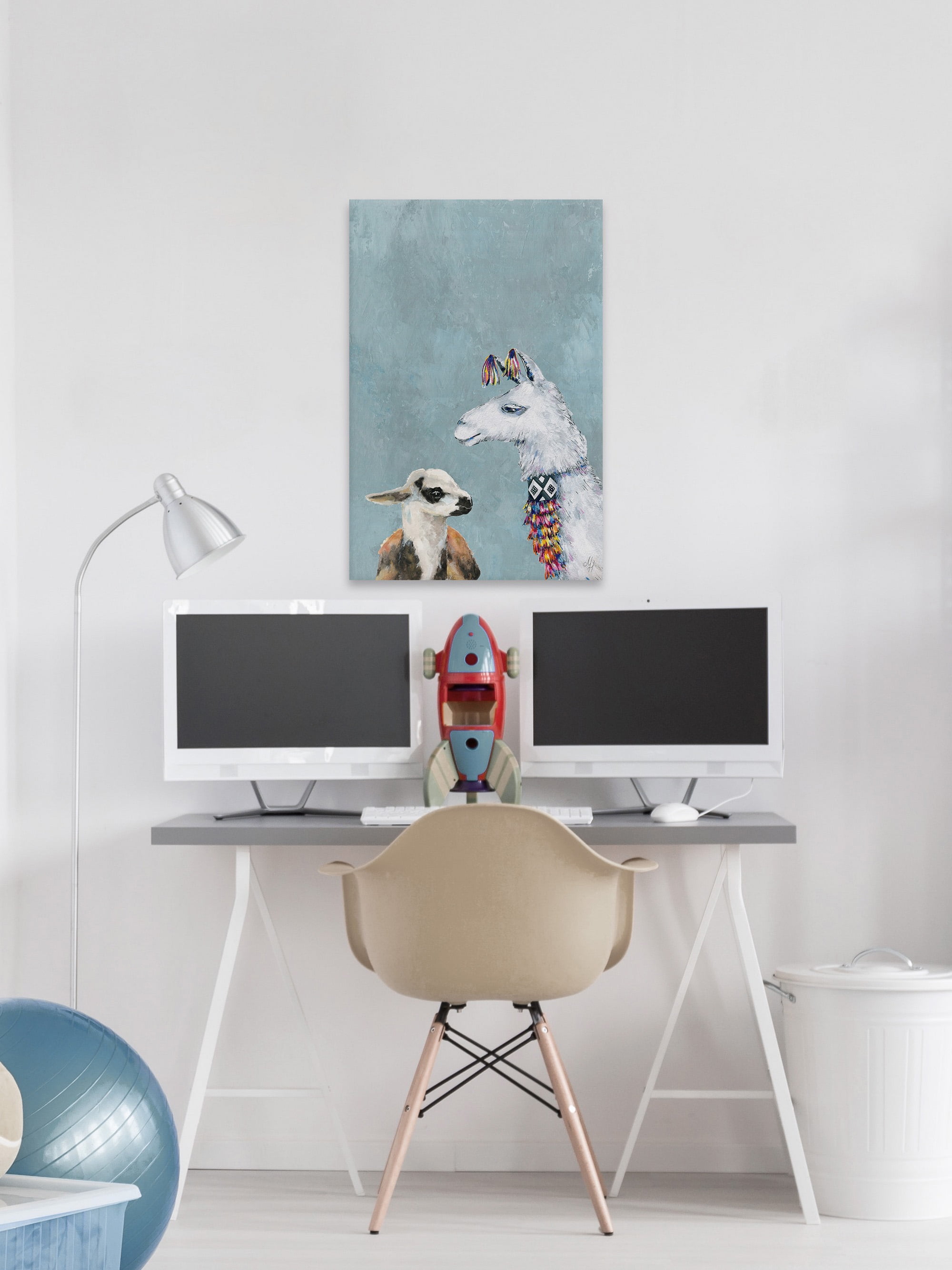 Marmont Hill Fashion Power in Blue II Canvas Wall Art
