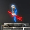 thumbnail image 5 of Handmadetneonsign Blue Parrot Neon Sign, Blue Parrot LED Light, Parrot Neon Light, Blue Parrot Sign, 5 of 5