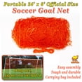 thumbnail image 2 of SUNNYOUTDOOR Net for Portable 24' x 8' Official Size Soccer Goal Outdoor Football Training-Orange, 2 of 5