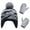 C-10133Grey, variant on TEDOYE Toddler Chicminie 2-Pcs/Sets Children Hat Neck Warp Gloves Sets Thickened Print Knitted Heat Retention Windproof Keep Warm Girls Boys Outdoor Gloves Sets Stylish Wear, 4-6 Years
