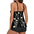thumbnail image 3 of MKLEKYY Pijama Corto Para Mujer, Traje De Baño Tankini Fluido De Dos Piezas Con Pantalones Cortos Y Cuello En U, Trajes De Baño De 2 Piezas, 3 of 4