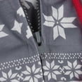thumbnail image 4 of BONIXOOM Christmas Pajamas For Family Silk Pajamas For Women Loungewear None Long Sleeve Printed Jumpsuit Gray M, 4 of 7
