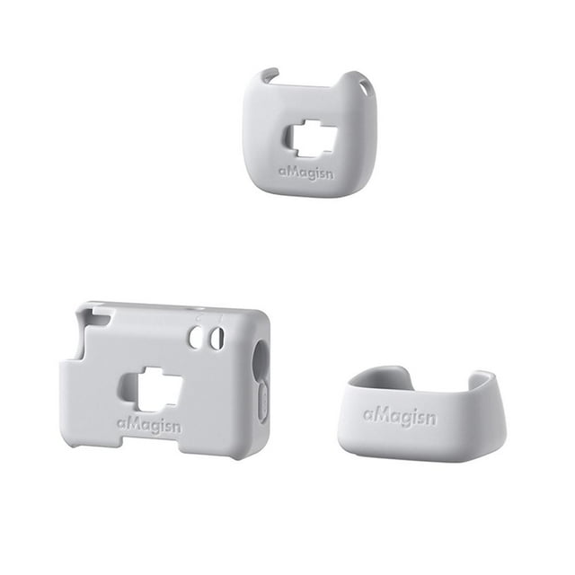 Crazyview Étui de Protection en Silicone pour Mic Mini Étui de Chargement, Housse de Protection pour Microphone Mic Mini, Anti-Chute, Antichoc, Résistant à l'Usure, Coque à Dégagement Rapide Accessoires