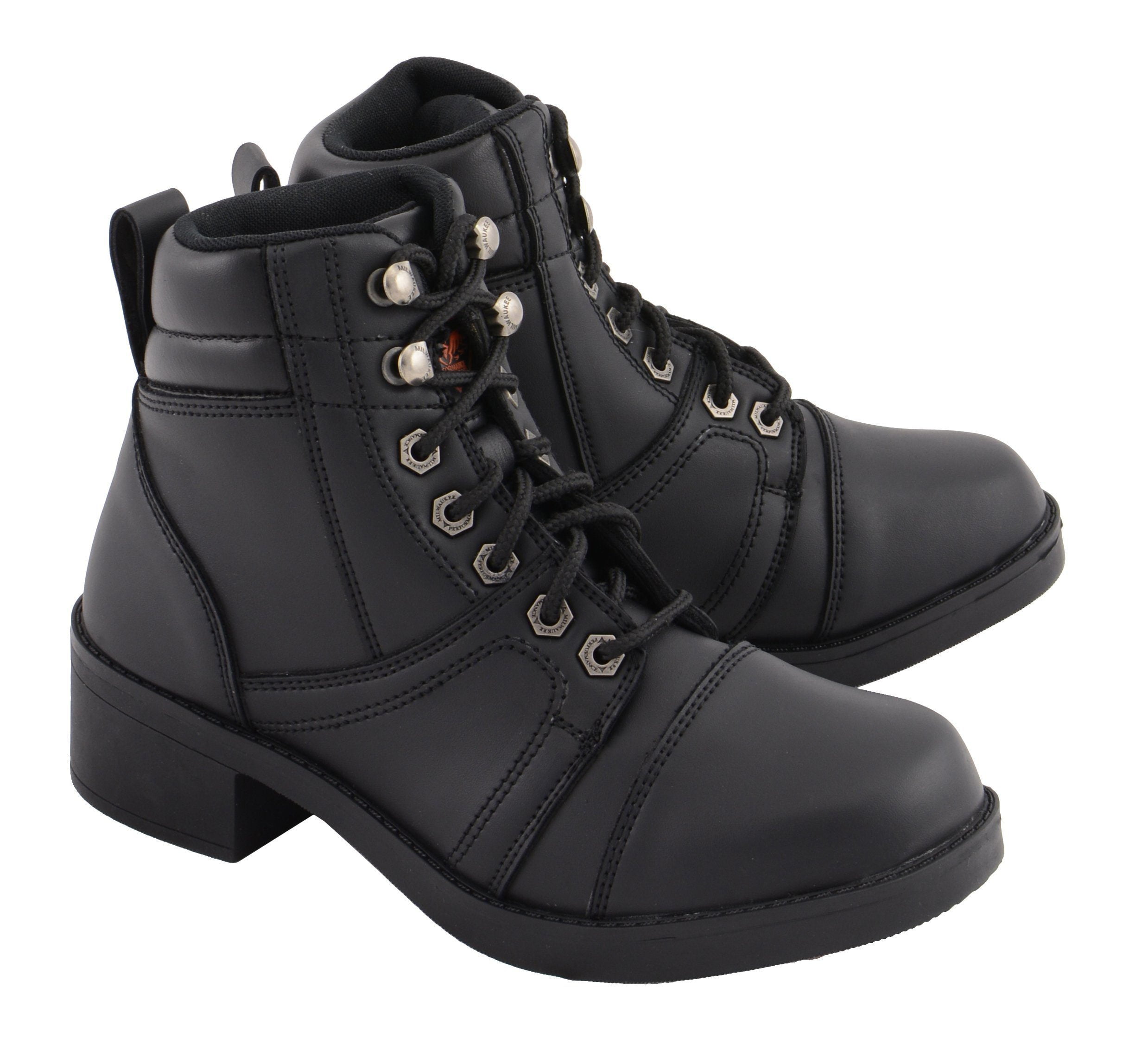 black biker style boots